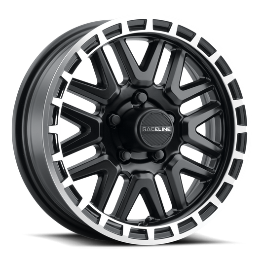 Raceline 953BM Krank Trailer Black Wheel 16x6 8x6.5 0mm (953BM-66080)