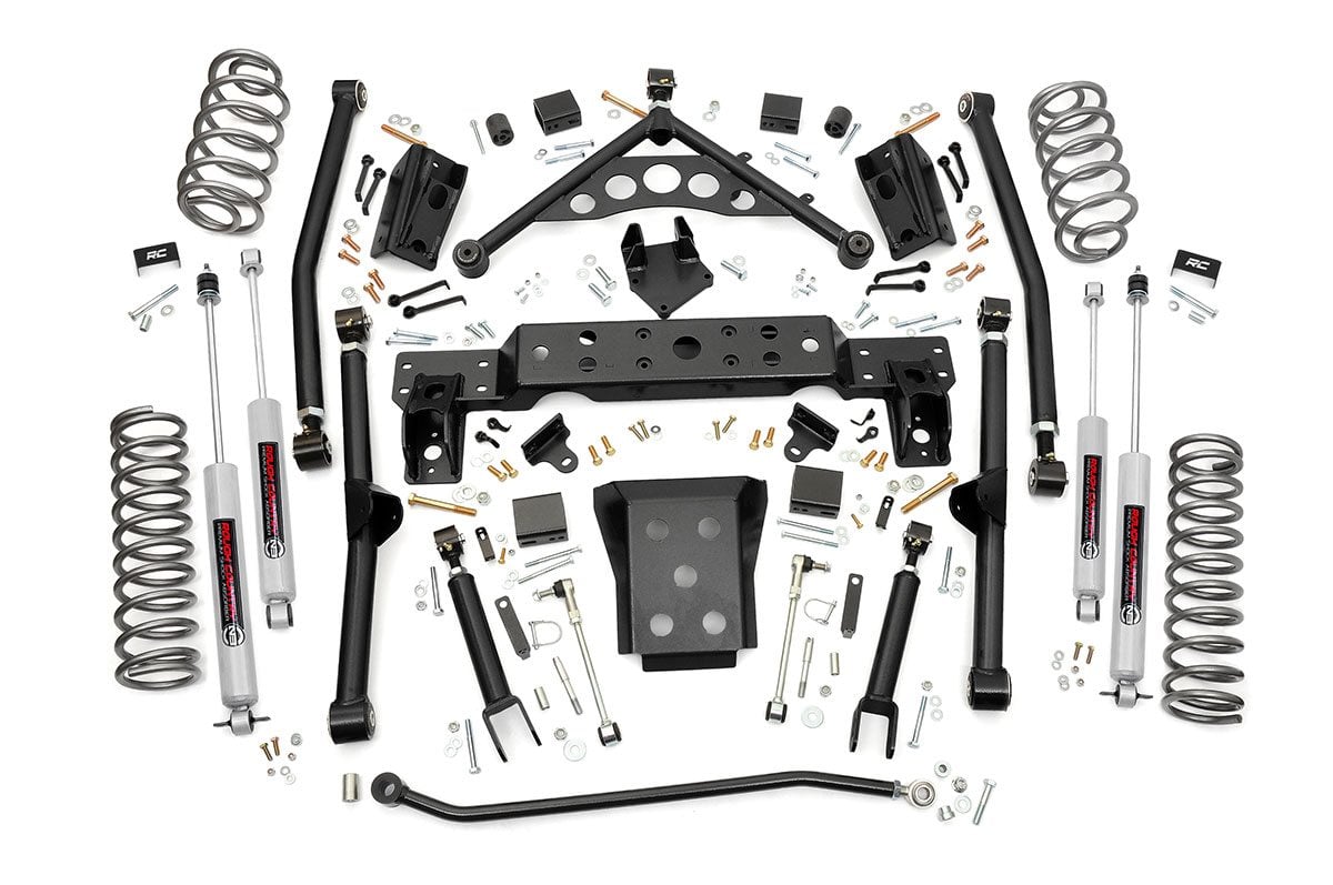 Rough Country 4 Inch Lift Kit | Long Arm | Jeep Grand Cherokee WJ 4WD (1999-2004)
