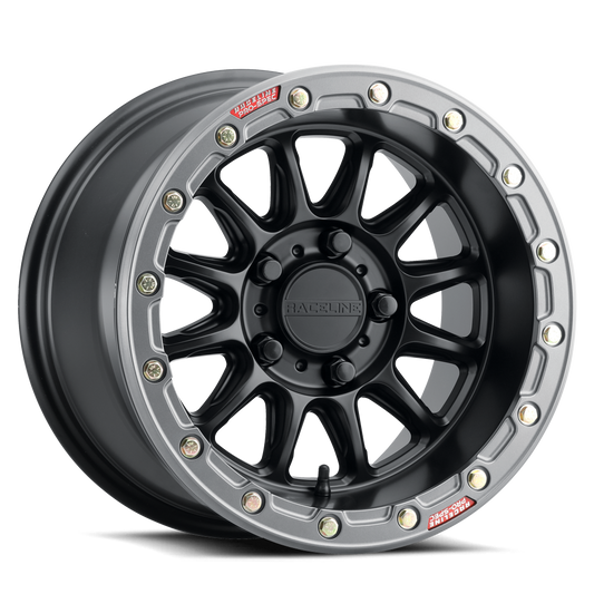 Raceline A14BG Alpha Black UTV Wheel 15x10 4x156 +10mm (A14BG-51056+10)