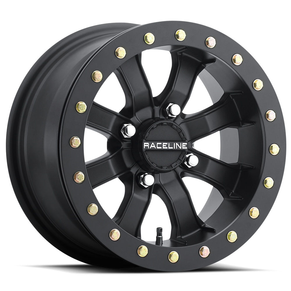 Raceline A71B Mamba Beadlock UTV Black Wheel 14x8 4x156 4+4 +0mm (A71B-48056-44)