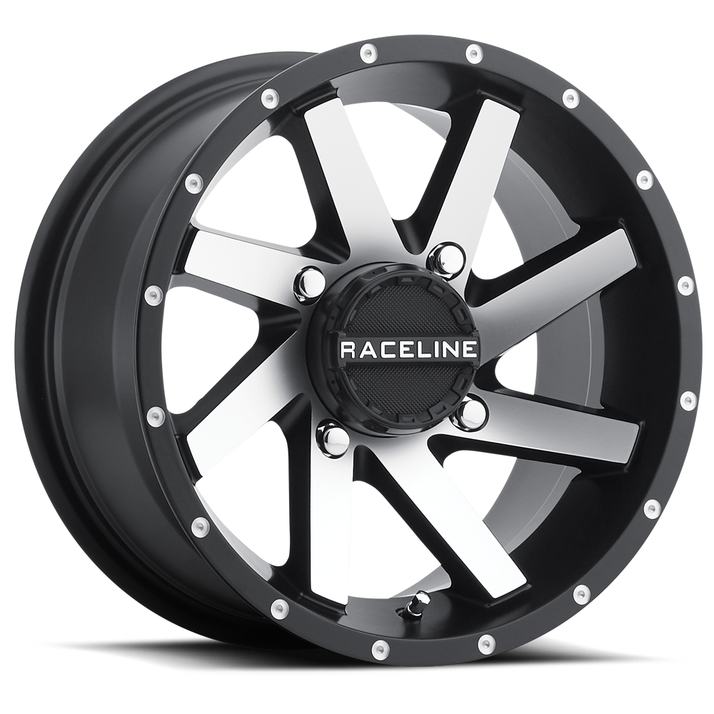 Raceline A82M Twist UTV Machined Wheel 14x7 4x110 +10mm (A82M-47011-52)