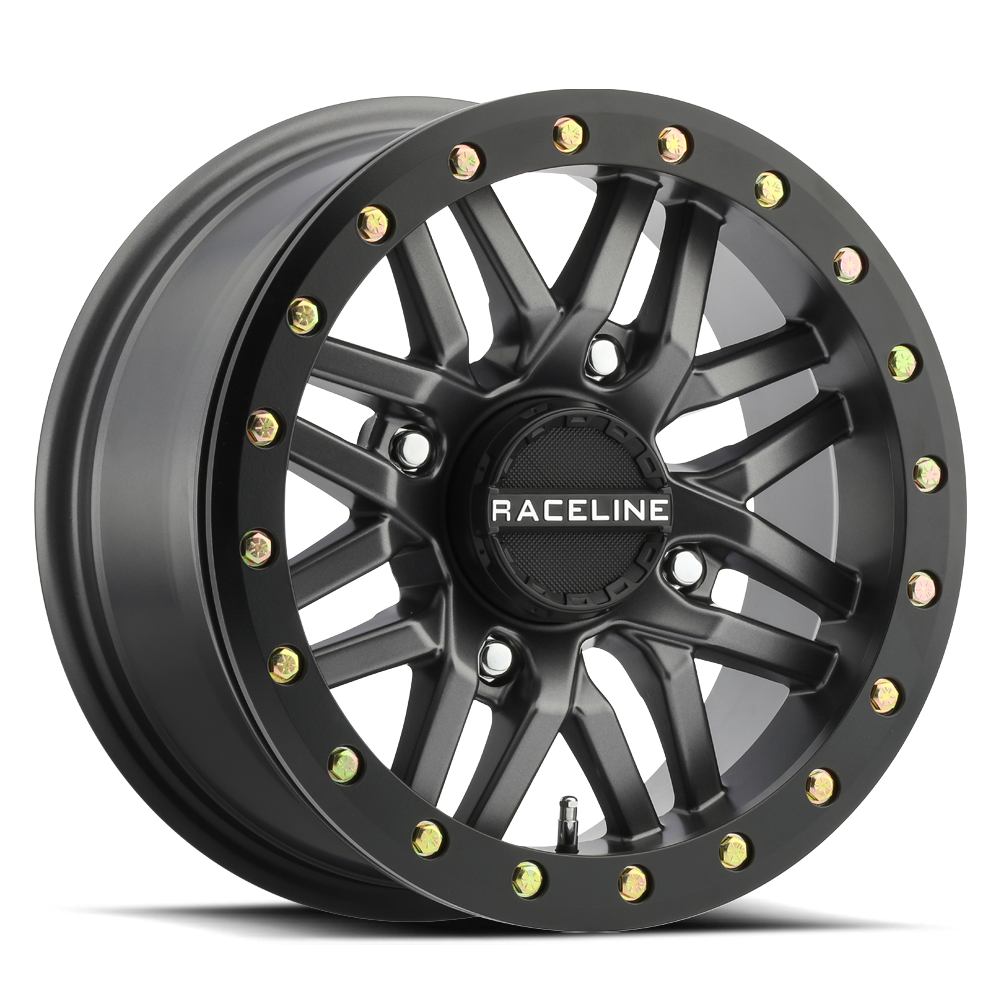 Raceline A91G Ryno Beadlock UTV Gunmetal Wheel 15x10 4x110 5+5 +0mm (A91G-51011-55)