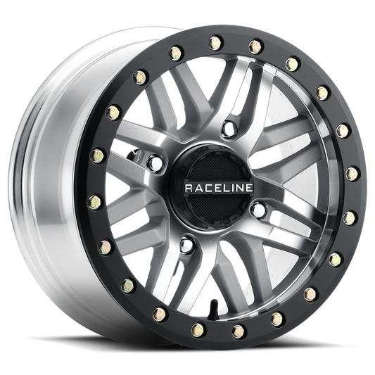 Raceline A91MA Ryno Beadlock UTV Machined Wheel 14x7 4x137 +10mm (A91MA-47037+10)