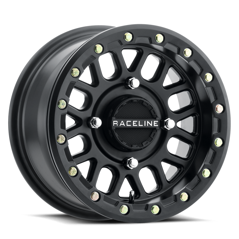 Raceline A93B Podium UTV Black Wheel 14x7 4x110 5+2 +10mm (A93B-47011+10)