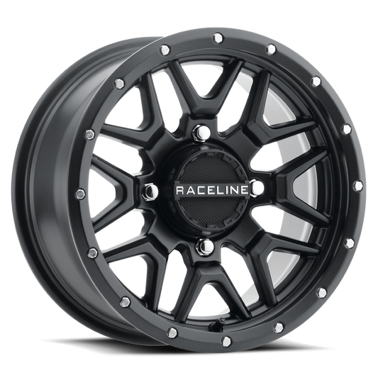 Raceline A94B Krank UTV Black Wheel 15x7 4x137 +10mm (A94B-57037+10)