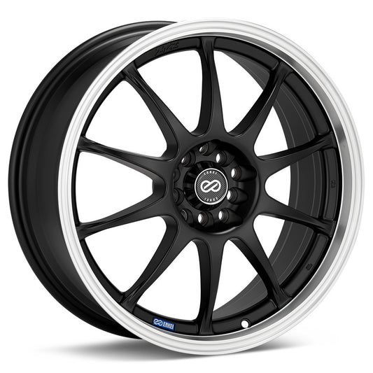Enkei J10 Black Wheel 18x7.5 4x100/108 +42mm (409-875-11BK)