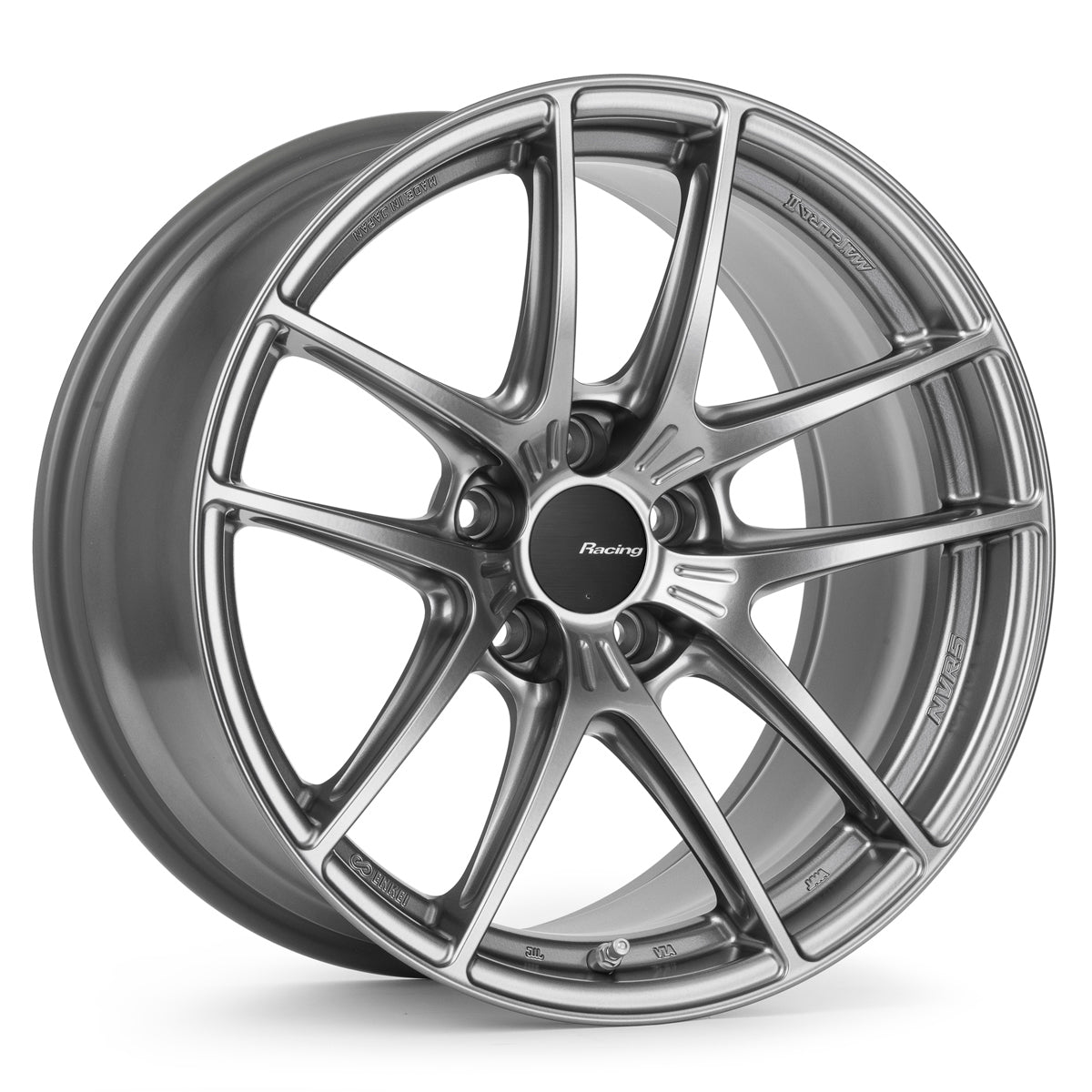 Enkei NVR5 17x7.5 38 5x100 Dark Hyper Silver (562-775-8038DHS)