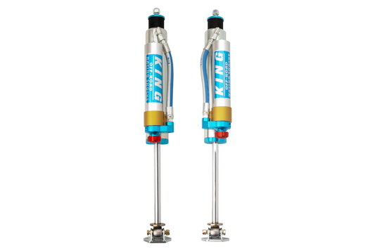 King 2.5 Front Piggy Hose Reservoir Shocks for 3-5" Lift 1997-2006 Jeep Wrangler TJ (25001-176A)