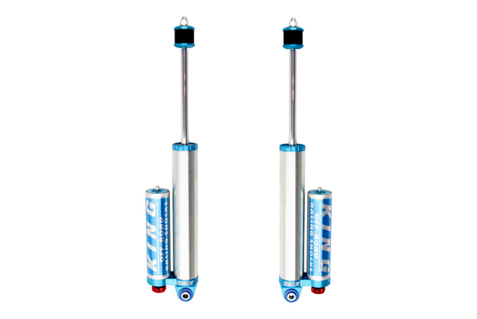 King 2.5 Rear Piggyback Reservoir Shocks w/Adjusters for 2014-2022 RAM 2500 (25001-328A)