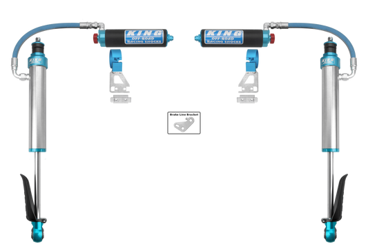 King 2.5 Rear RR Shocks w/Adjusters for 2024 Toyota Tacoma (25001-409A)