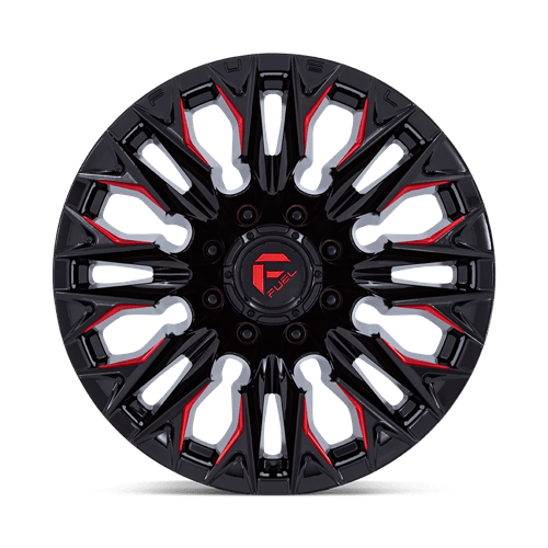 Fuel Off-Road D823 FLAME Black/Red Wheel 20X9 8x180 +20 (D82320901857)