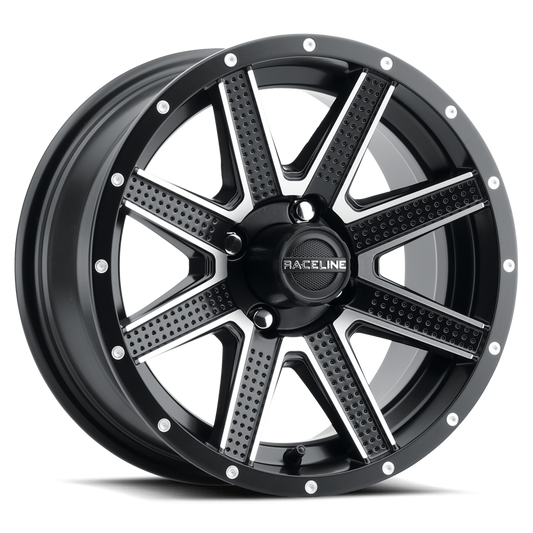 Raceline G92M Hostage Golf Black Wheel 12x7 4x101.6 -47mm (G92M-27040-47)