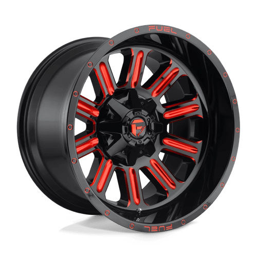 Fuel Off-Road D621 HARDLINE Black/Red Wheel 20X12 8x170 -44 (D62120201747)