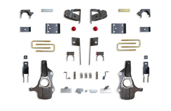 Maxtrac 2"/4" Lowering Kit for 2019-2025 GMC Sierra 1500 2WD/4WD (KS331924MR)