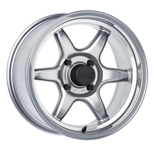 Kansei K11H Tandem Hyper Silver Wheel 15x7 4x114.3 +25mm (K11H-157014+25)
