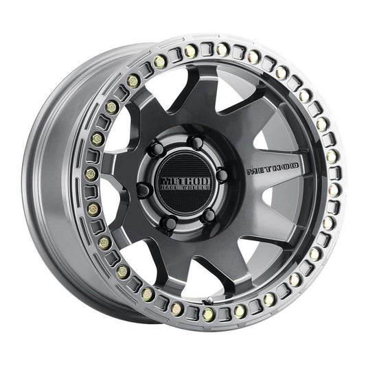 Method Race Wheels MR108 Beadlock Titanium 17x9 8x6.5 -44mm (MR10879080844B)