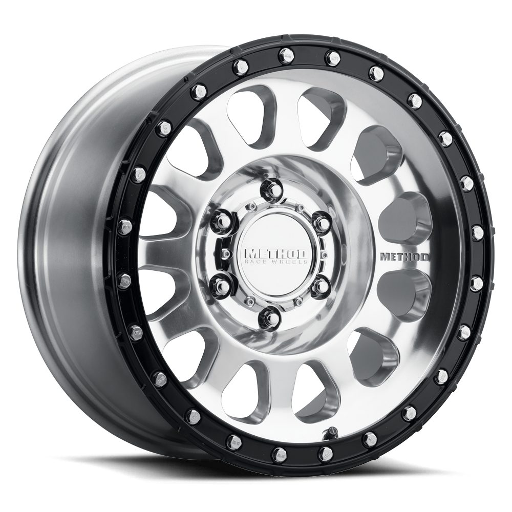 Method Race Wheels MR315 Polished with Black Ring 17x8.5 8x6.5 +25mm (MR315785801725)