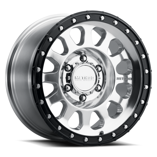 Method Race Wheels MR315 Polished with Black Ring 17x8.5 8x6.5 +25mm (MR315785801725)