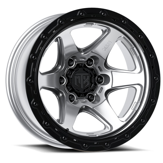 MTX SPITFIRE 6 MACHINED W/ BLACK RING 18X9 6X135 +19mm (X300MB-89065+19)