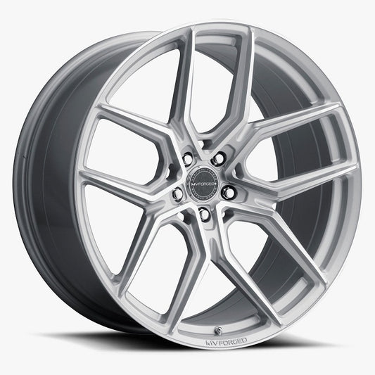 MV Forged MVF5 Wheel 22x9.5 / 5x120 BP /  ET+25 / Diamond Silver (29552025 MVF5MS-P1)