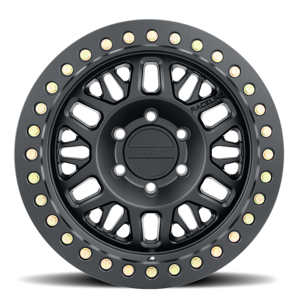 Raceline RT951B Ryno Cast Beadlock Black Wheel 17x9 5x5 -38mm/3.5"BS (RT951B-79050-38)