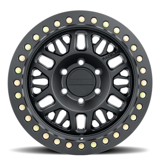 Raceline RT951B Ryno Cast Beadlock Black Wheel 17x9 5x5 -38mm/3.5"BS (RT951B-79050-38)