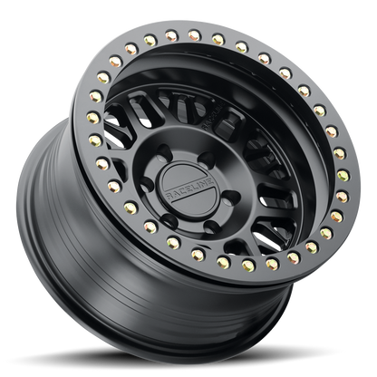 Raceline RT951B Ryno Cast Beadlock Black Wheel 17x9 6x5.5 -12mm/4.5"BS (RT951B-79060-12)