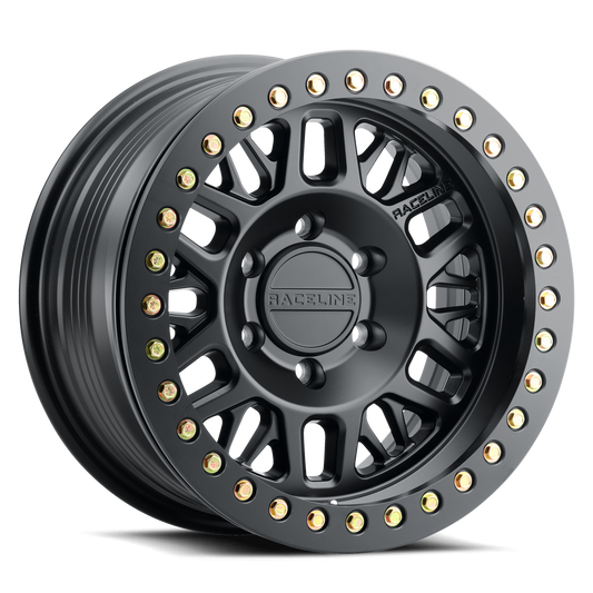 Raceline RT951B Ryno Cast Beadlock Black Wheel 17x9 6x5.5 -38mm/3.5"BS (RT951B-79060-38)