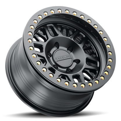 Raceline RT951B Ryno Cast Beadlock Black Wheel 17x9 6x135 -12mm/4.5"BS (RT951B-79065-12)