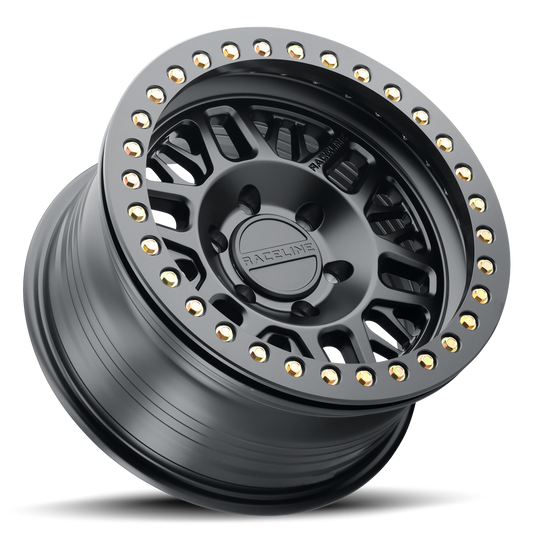 Raceline RT951B Ryno Cast Beadlock Black Wheel 17x9 6x135 -12mm/4.5"BS (RT951B-79065-12)