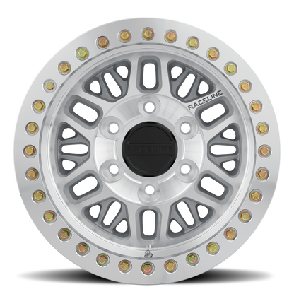 Raceline RT951M Ryno Cast Beadlock Machined Wheel 17x9 5x5 -38mm/3.5"BS (RT951M-79050-38)