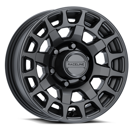 Raceline 873B Backcountry Trailer Wheel Black 16x6 8x6.5 0mm (873B-66080)