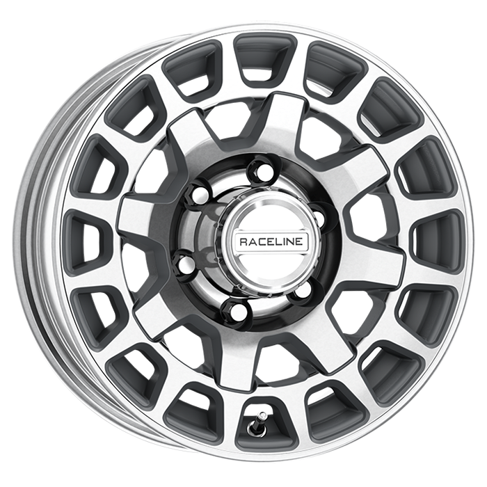Raceline 873MC Backcountry Trailer Wheel Machined 15x5 5x4.5 0mm (873MC-55012)