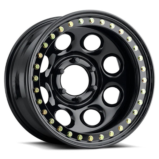 Raceline RT81 Rock 8 Beadlock Black Wheel 17x9.5 8x6.5 -44mm/3.5"BS (RT8179580)
