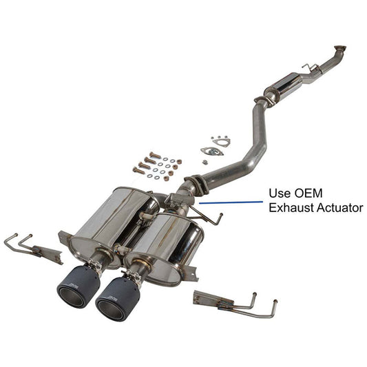 Revel Medallion Touring Premier Carbon Tips Exhaust for 2023-2024 Honda Civic Type-R (T71209C)