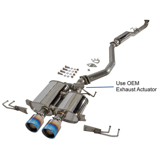 Revel Medallion Touring Premier Titanium Tips Exhaust for 2023-2024 Honda Civic Type-R (T71209T)