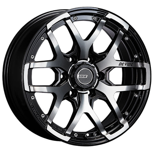 SSR Devide ZS Ash Black Wheel 20x8.5 6x139.7 +22mm (ZS20850+2206OAB)