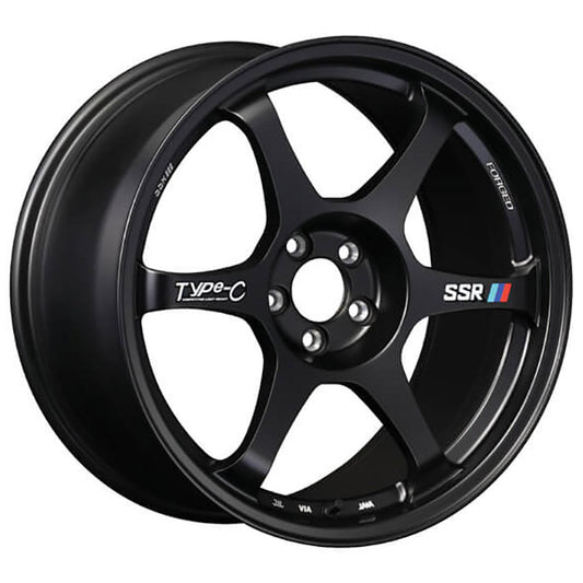 SSR Type-C Forged Sprint Black Wheel 18x9.5 5x100 +45mm (F318950+4505CMB)