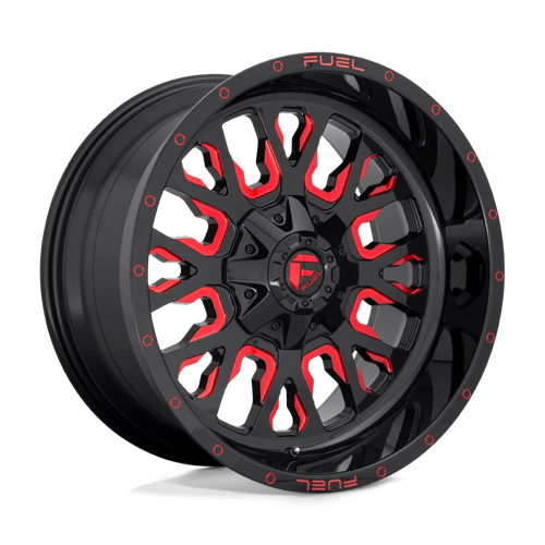 Fuel Off-Road D612 STROKE Black/Red Wheel 24X14 6x135/6x139.7 -75 (D61224409845)