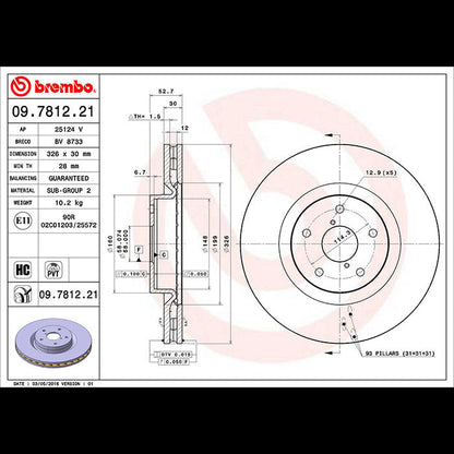 Brembo Brake Rotor 09.7812.21