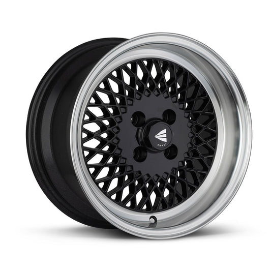 Enkei ENKEI92 Black Machined Lip Wheel 15x8 4x100 +25mm (465-580-4925BK)