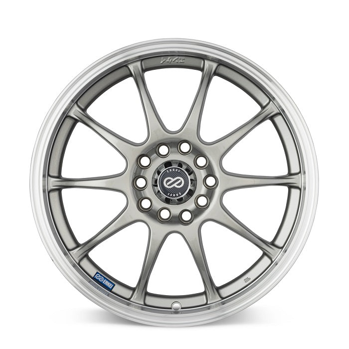 Enkei J10 Silver Machined Lip Wheel 17X7 5X100/5x114.3 +38mm (409-770-12SP)