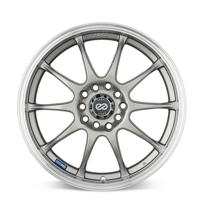 Enkei J10 Silver Machined Lip Wheel 17X7 5X100/5x114.3 +38mm (409-770-12SP)