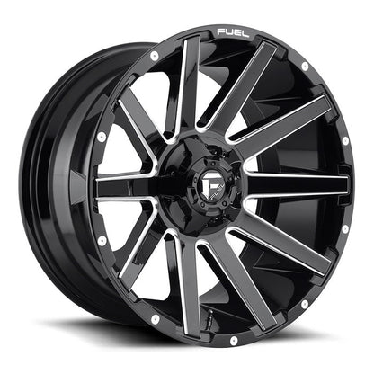 Fuel Off-Road D615 Contra Gloss Black Milled Wheels