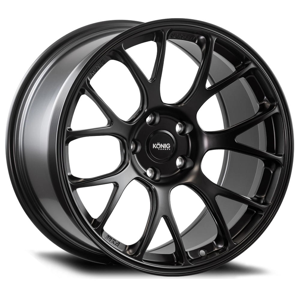 KONIG FORGED F1M 17x9 4x100 ET45 SATIN  BLACK