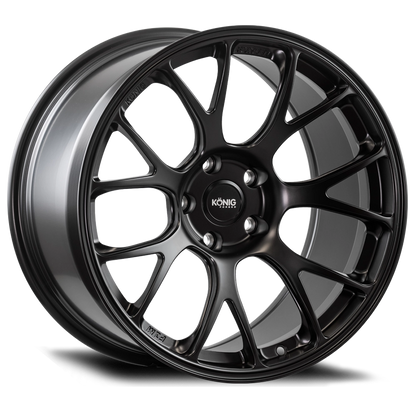 KONIG FORGED F1M 17x9 4x100 ET45 SATIN  BLACK