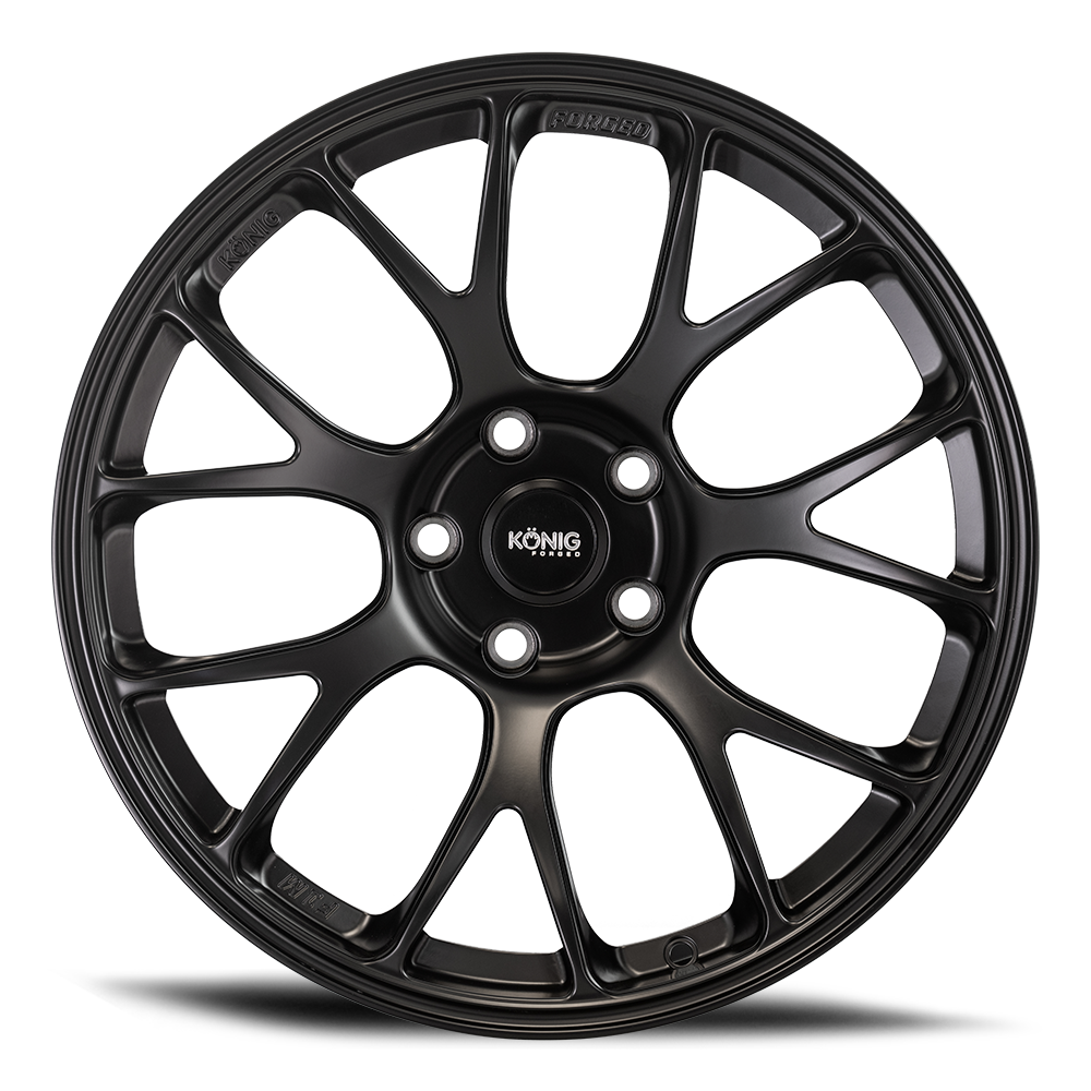 KONIG FORGED F1M 17x9 4x100 ET45 SATIN  BLACK