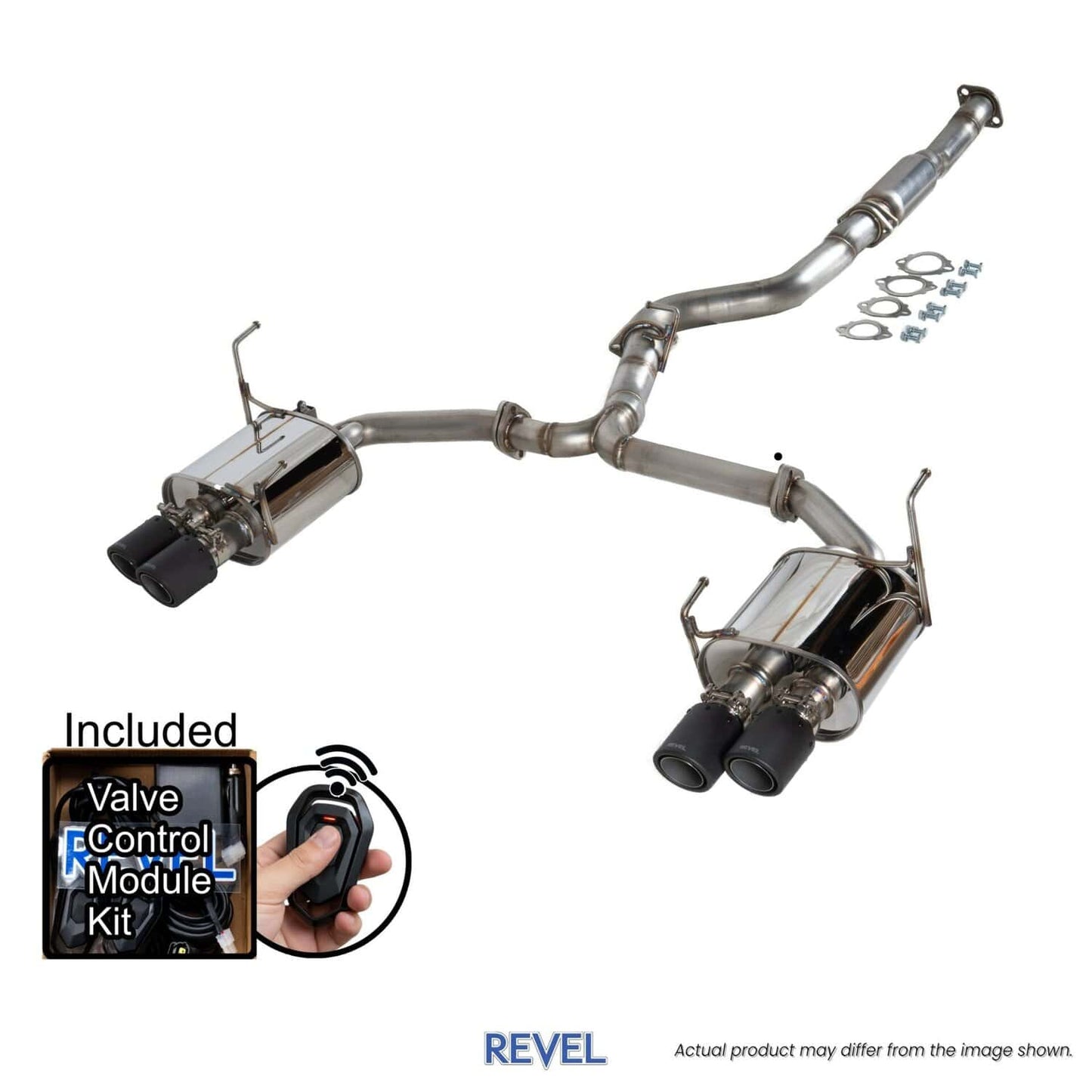 Revel Medallion Touring Premier Carbon Tips Exhaust for 2015-2021 Subaru WRX STI (T71188C)