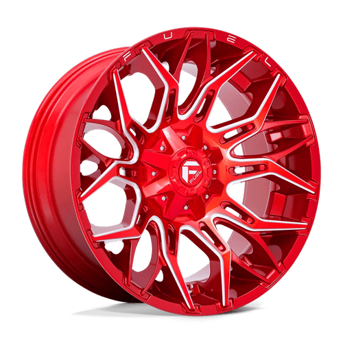 Fuel Off-Road D771 TWITCH Red Wheel 22X10 8x6.5 -18 (D77122008247)