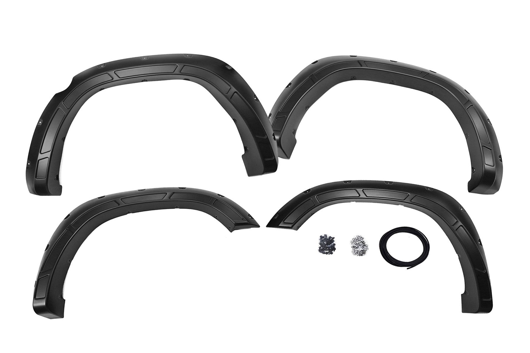 Rough Country Defender Pocket Fender Flares  | Gloss Black | Ram 1500 (19-24)